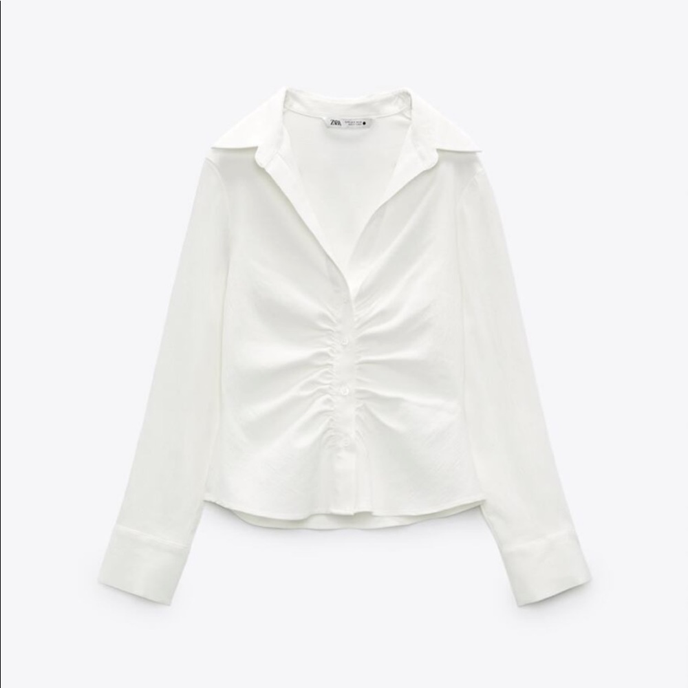 Camisa elastica entallada Zara too